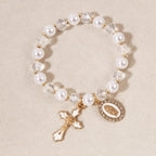 Marian Medallion Beaded Bracelet
