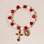 Marian Medallion Beaded Bracelet