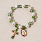 Marian Medallion Beaded Bracelet