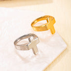 Cross-Centric Metal Ring