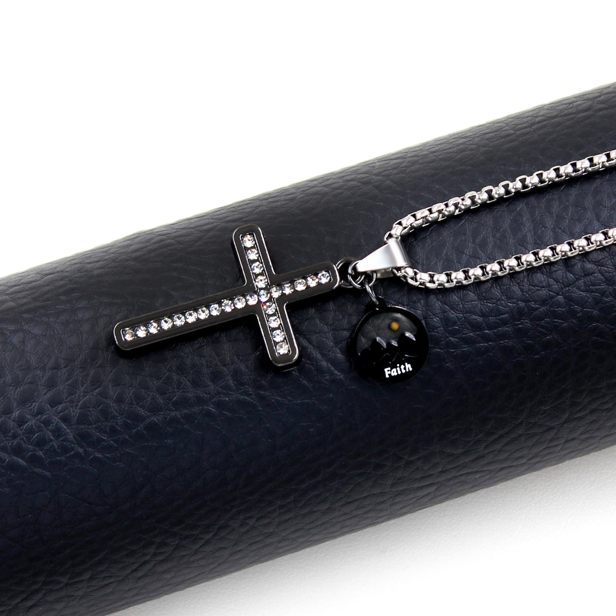 Zircon-Studded Mustard Seed Cross