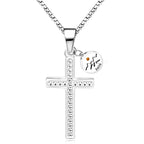 Zircon-Studded Mustard Seed Cross