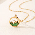 Glow-in-the-Dark Mustard Seed Mountain Necklace