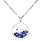 Multi-Gemstone Mustard Seed Mountain Necklace
