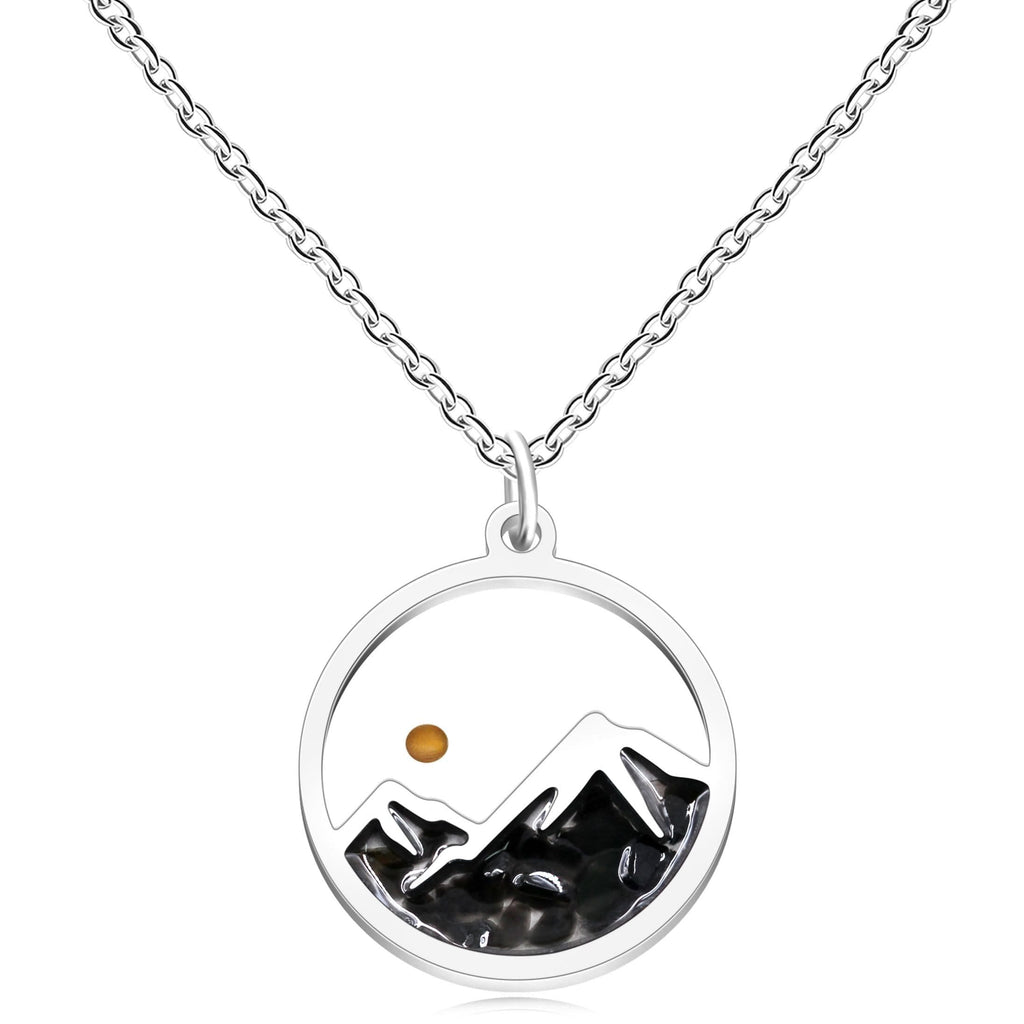 Multi-Gemstone Mustard Seed Mountain Necklace