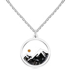 Multi-Gemstone Mustard Seed Mountain Necklace