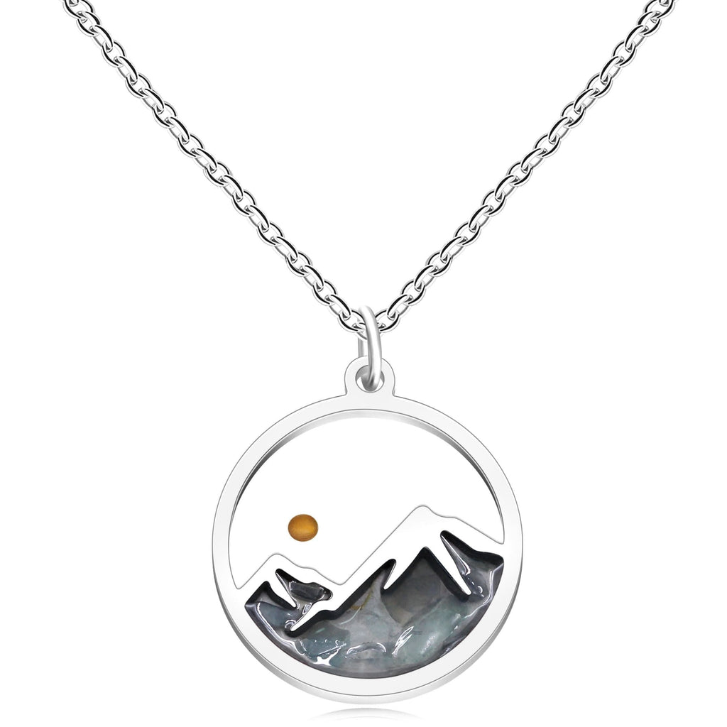 Multi-Gemstone Mustard Seed Mountain Necklace