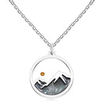 Multi-Gemstone Mustard Seed Mountain Necklace