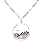 Multi-Gemstone Mustard Seed Mountain Necklace