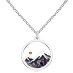 Multi-Gemstone Mustard Seed Mountain Necklace