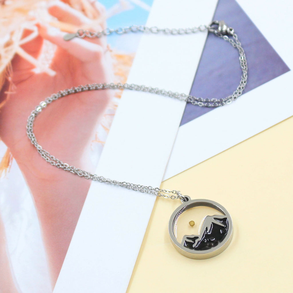 Multi-Gemstone Mustard Seed Mountain Necklace