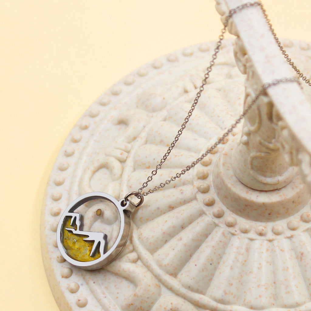 Multi-Gemstone Mustard Seed Mountain Necklace