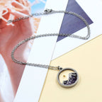 Multi-Gemstone Mustard Seed Mountain Necklace