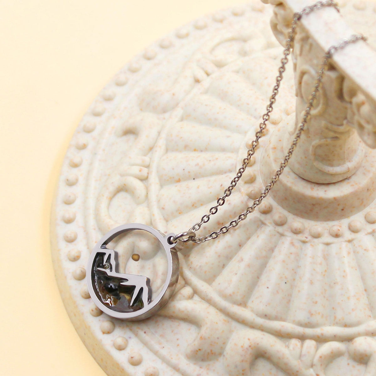 Multi-Gemstone Mustard Seed Mountain Necklace