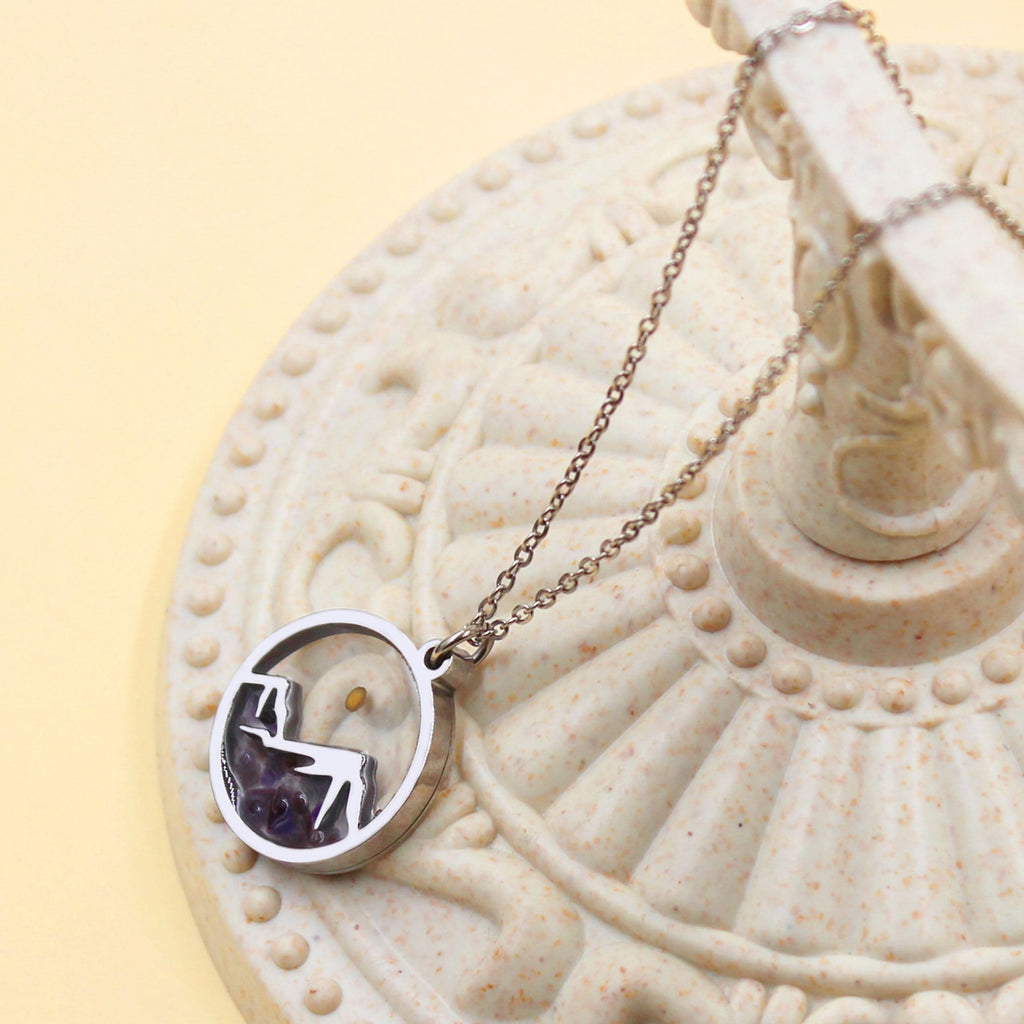 Multi-Gemstone Mustard Seed Mountain Necklace