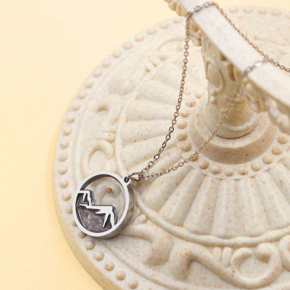 Multi-Gemstone Mustard Seed Mountain Necklace