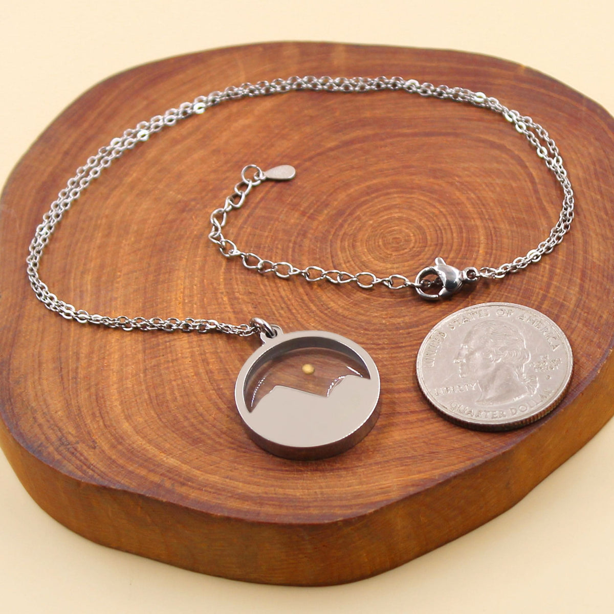 Multi-Gemstone Mustard Seed Mountain Necklace