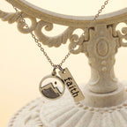Faith Tag & Mustard Seed Mountain Necklace