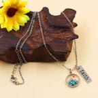 Faith Tag & Mustard Seed Mountain Necklace