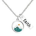 Faith Tag & Mustard Seed Mountain Necklace