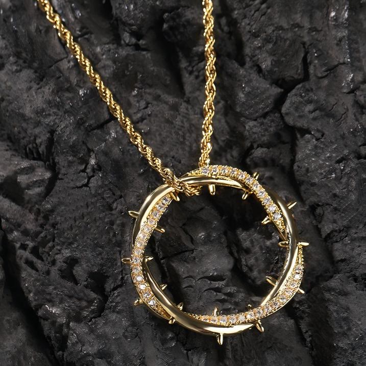 Crown of Thorns Zircon Necklace