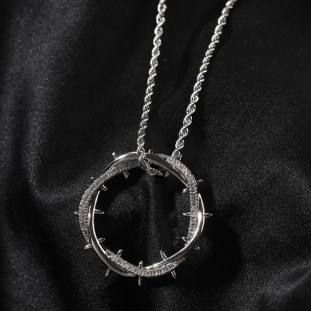 Crown of Thorns Zircon Necklace