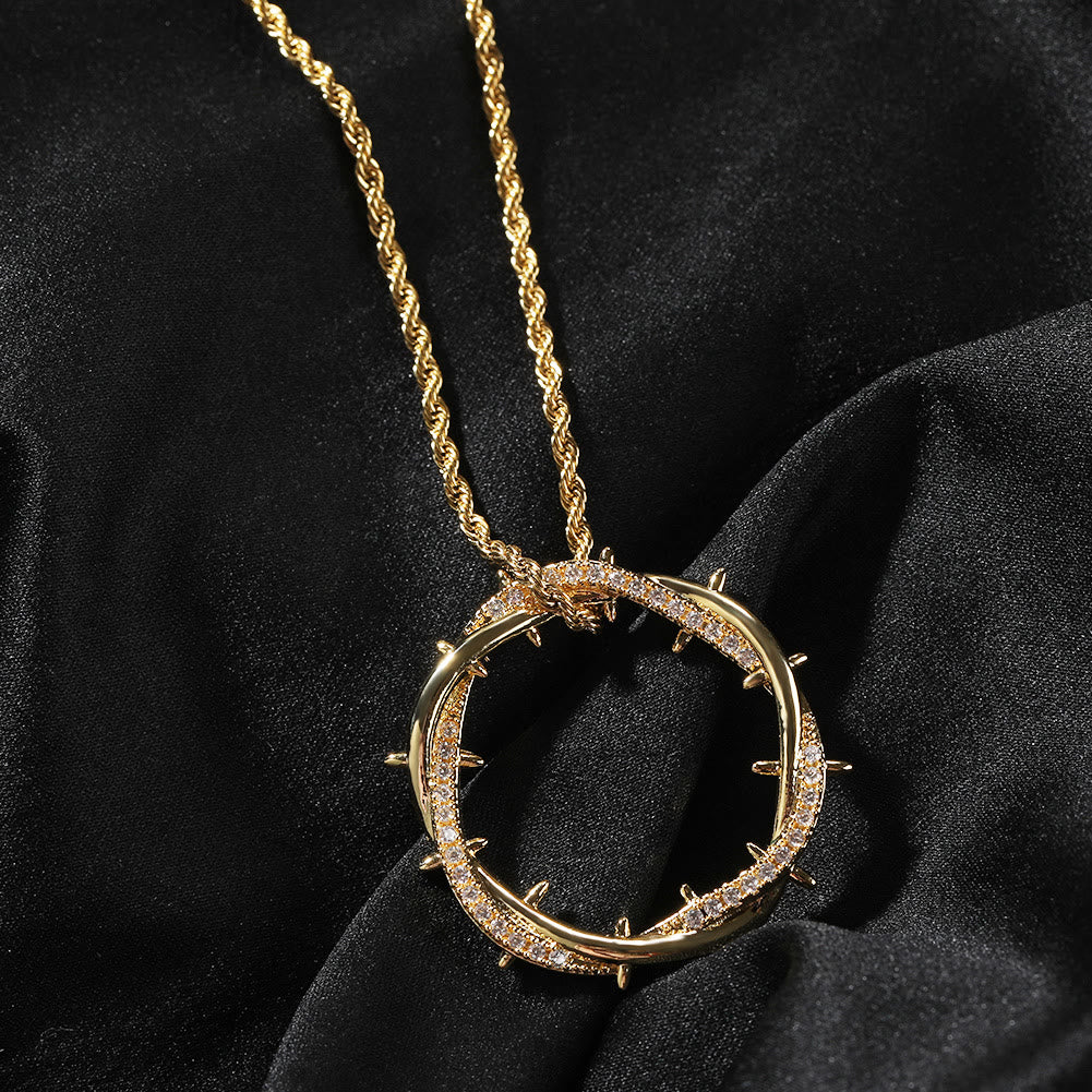 Crown of Thorns Zircon Necklace