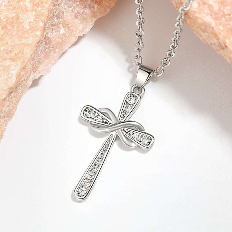 Infinity Cross Zircon Necklace