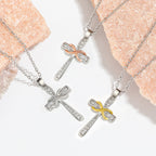 Infinity Cross Zircon Necklace