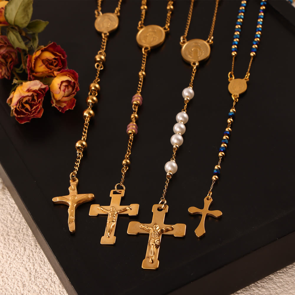 Wearable Rosary Beaded Necklace Collection