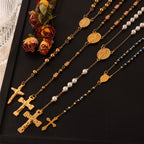 Wearable Rosary Beaded Necklace Collection