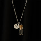 Mustard Seed Bottle Faith Tag Necklace