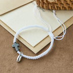 Magnetic Heart Cross Bracelet Set