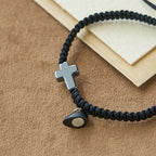 Magnetic Heart Cross Bracelet Set