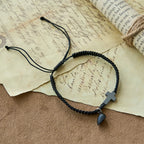 Magnetic Heart Cross Bracelet Set