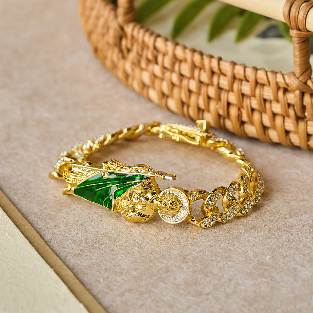 Rotating St. Jude Crystal Halo Necklace