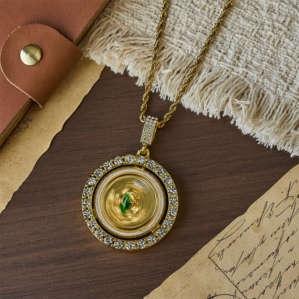 St. Jude with Green Robe Zircon Curb Bracelet