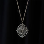 Filigree Our Lady Medallion Necklace