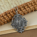 Filigree Our Lady Medallion Necklace