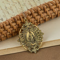 Filigree Our Lady Medallion Necklace