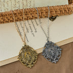 Filigree Our Lady Medallion Necklace