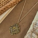 Filigree Our Lady Medallion Necklace