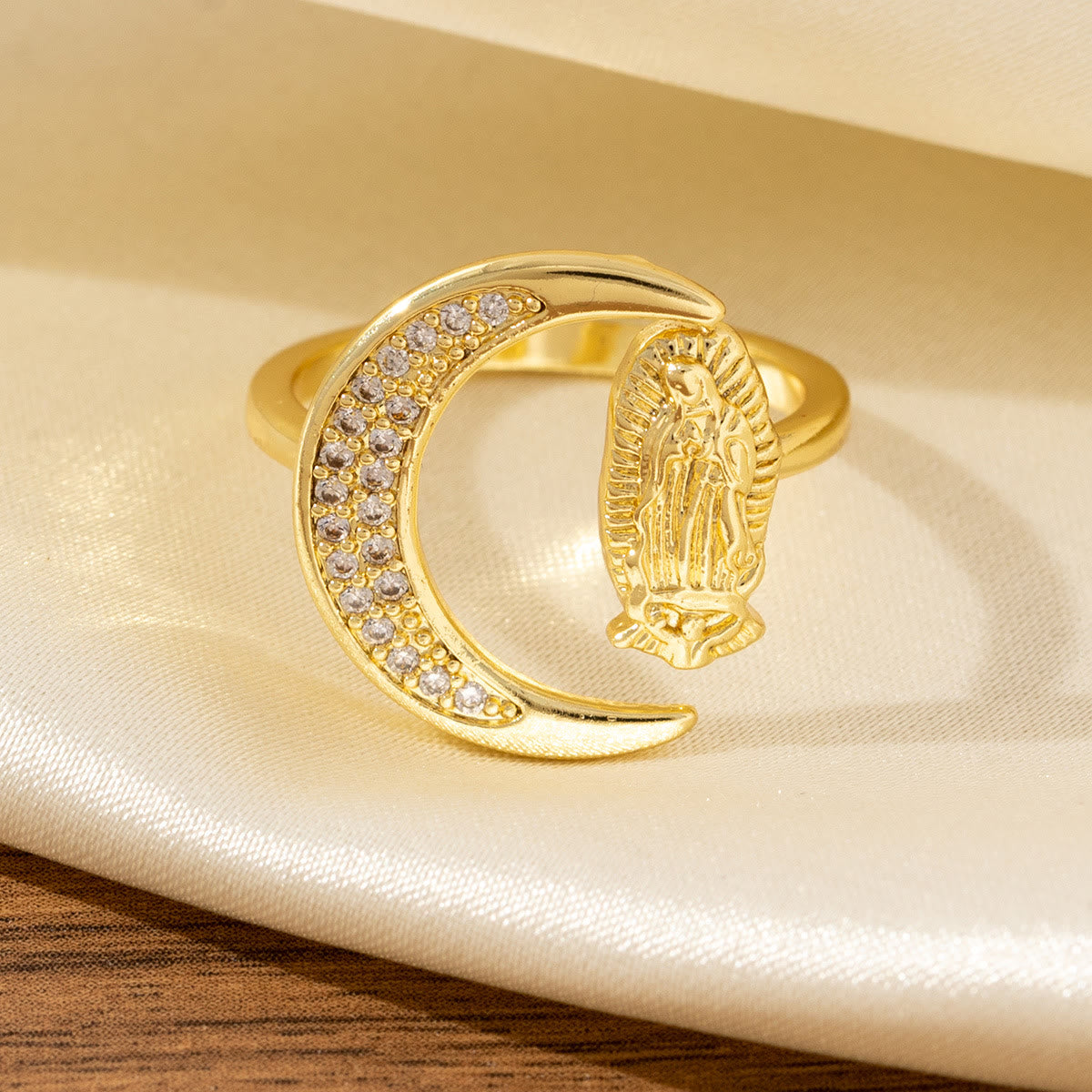 Heart/Moon/Oval Style Our Lady Ring