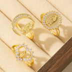 Heart/Moon/Oval Style Our Lady Ring
