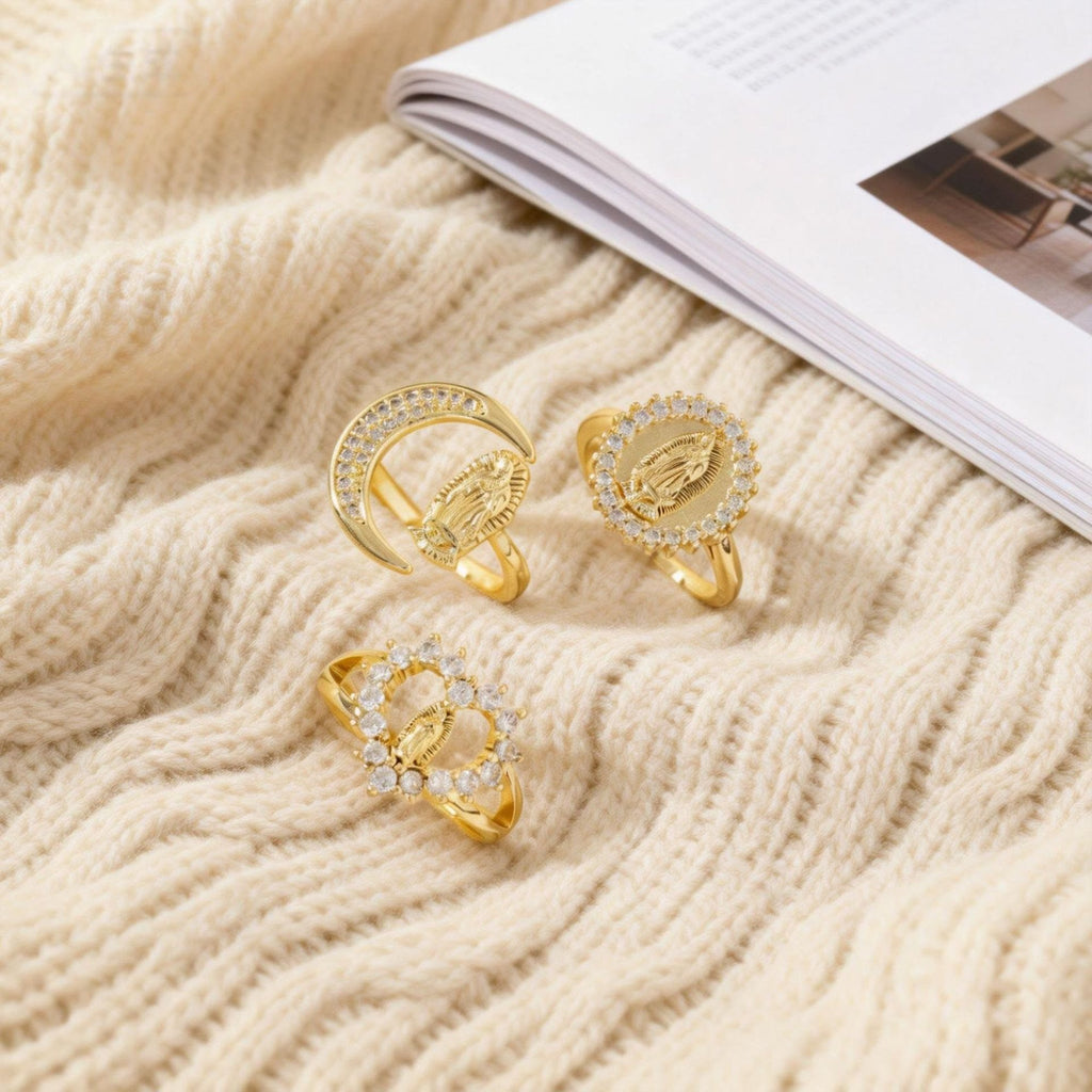 Heart/Moon/Oval Style Our Lady Ring