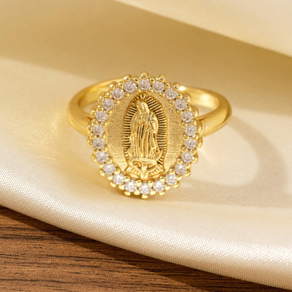 Heart/Moon/Oval Style Our Lady Ring
