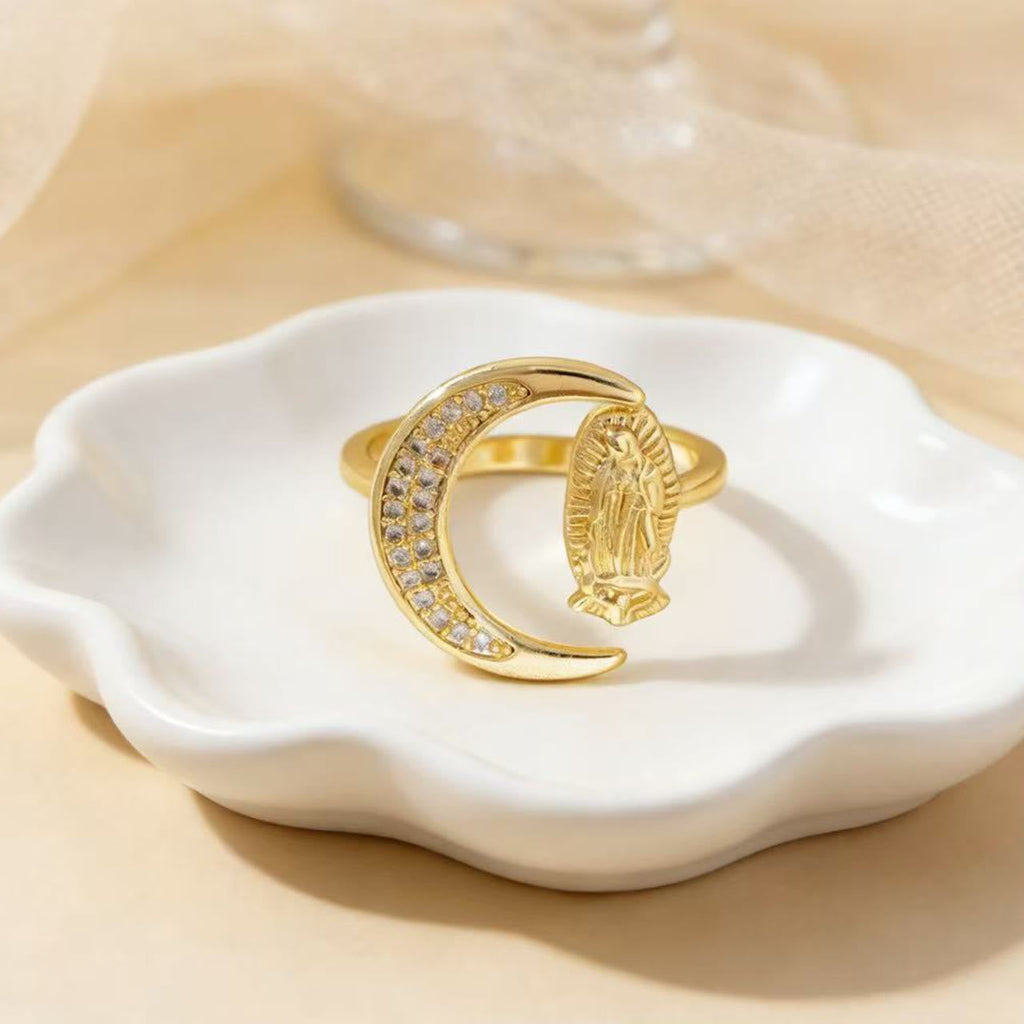 Heart/Moon/Oval Style Our Lady Ring