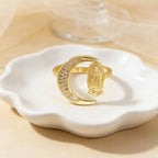Heart/Moon/Oval Style Our Lady Ring
