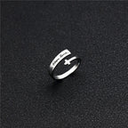 Faith Hope Love Cross Open Ring