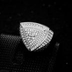 Bold Shield Cross Band Ring